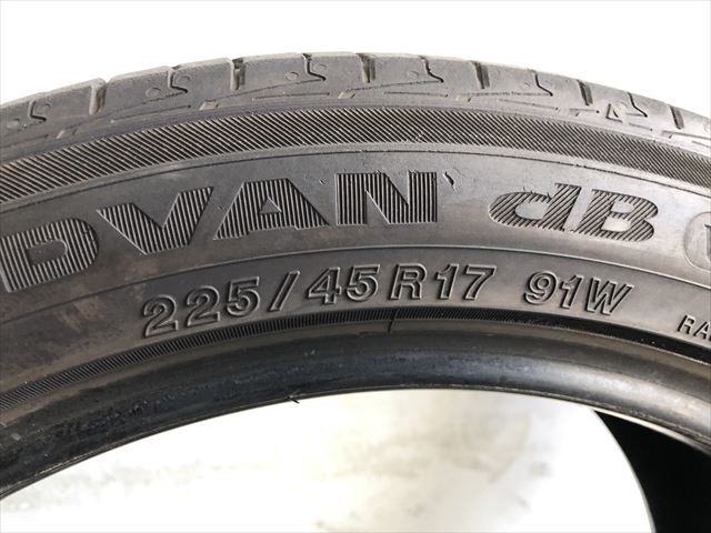 激安中古タイヤ　　225/45R17 91W ヨコハマ　ADVAN dB V552 21年製　　4本_画像6