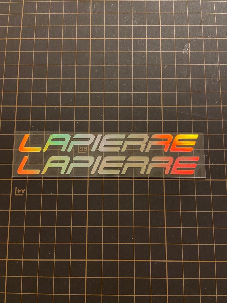 ラピエール lapierre 2枚 プリズム ステッカー レインボー 転写シール