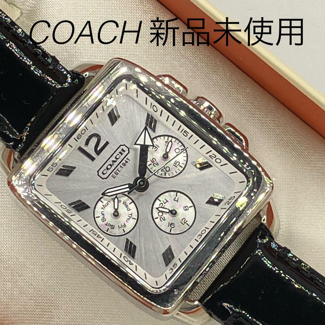 COACH 腕時計 スクエア 電池切れコーチ クォーツ ステンレススチールの画像1