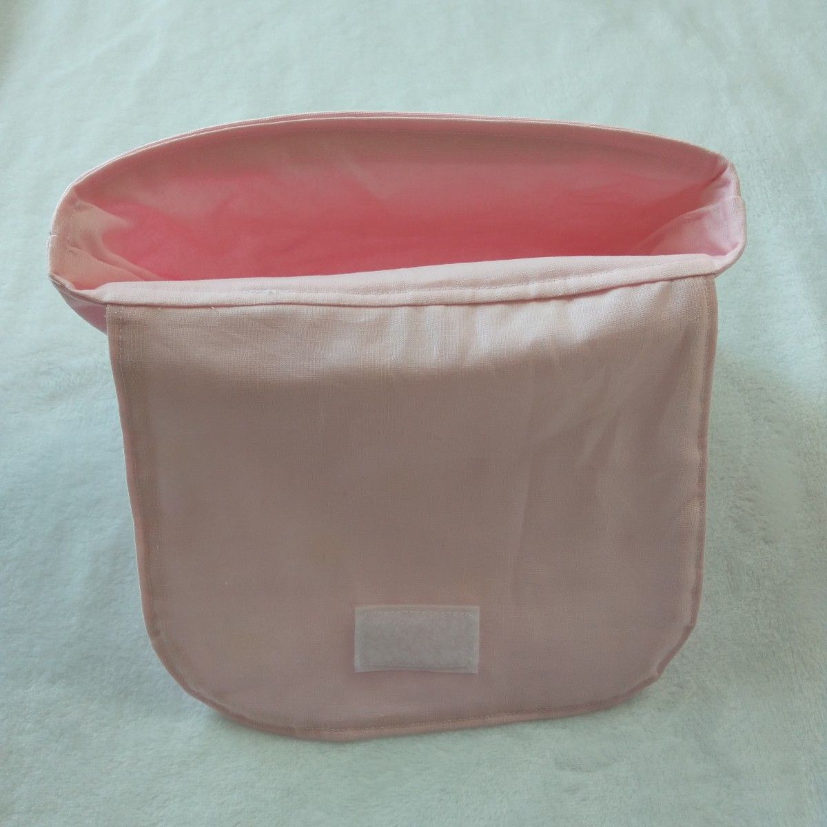 【大】横入れお弁当袋 デイジーｘさくらんぼ 女の子 ピンク キルト芯使用 ハンドメイド