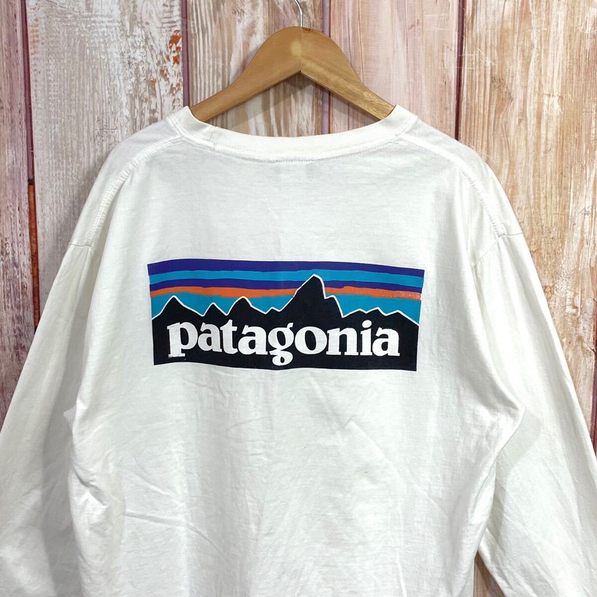 パタゴニア　Patagonia　男女兼用　トップス　ロングTシャツ　ロゴプリント　ロンT　長袖_画像4