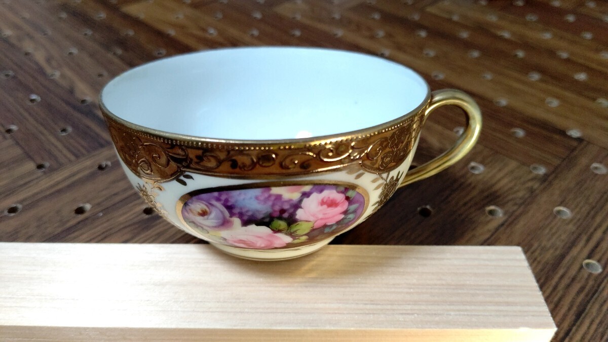  Old Noritake cup & saucer . pastry pot 