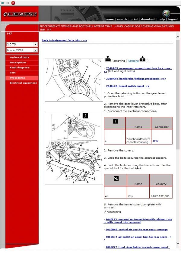 アルファロメオ Alfa147 整備マニュアル Workshop Manual 電子版_画像8