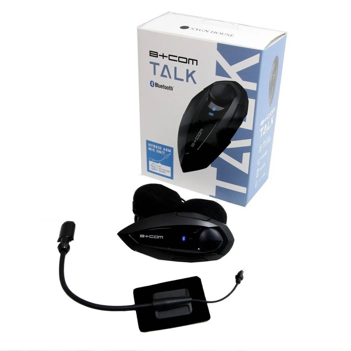 【新品・未開封】【アーム】B+COM TALK (ビーコム トーク) Bluetooth インカム 【3人同時通話】ハイブリッドアームマイクユニット ブラックの画像1