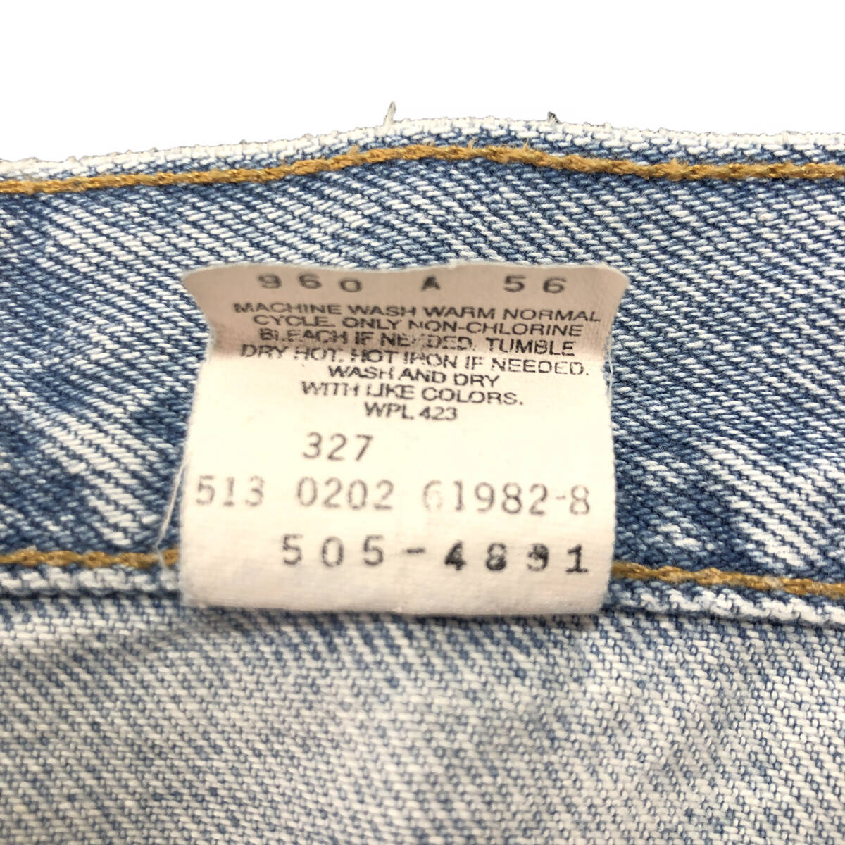 USA 古着 02年 USA製 ヴィンテージ リーバイス 505 ストレート ジーンズ ジーパン デニムパンツ W36 L30 Levis 古着 CA0366_画像9