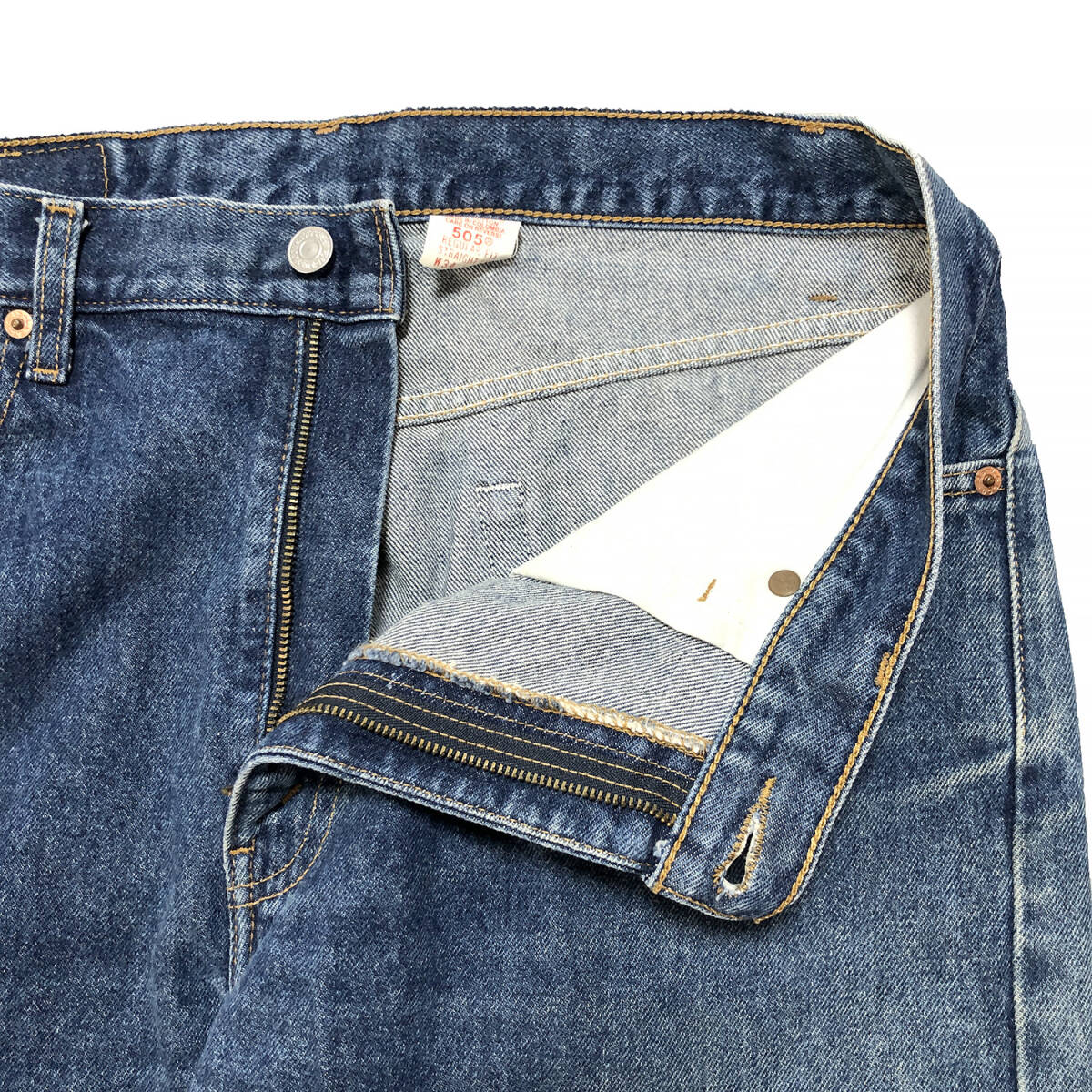 USA 古着 90S 99年 コロンビア製 リーバイス 505 ストレート ジーンズ デニムパンツ ジーパン W34 L30 Levis 中古 CA0397_画像4