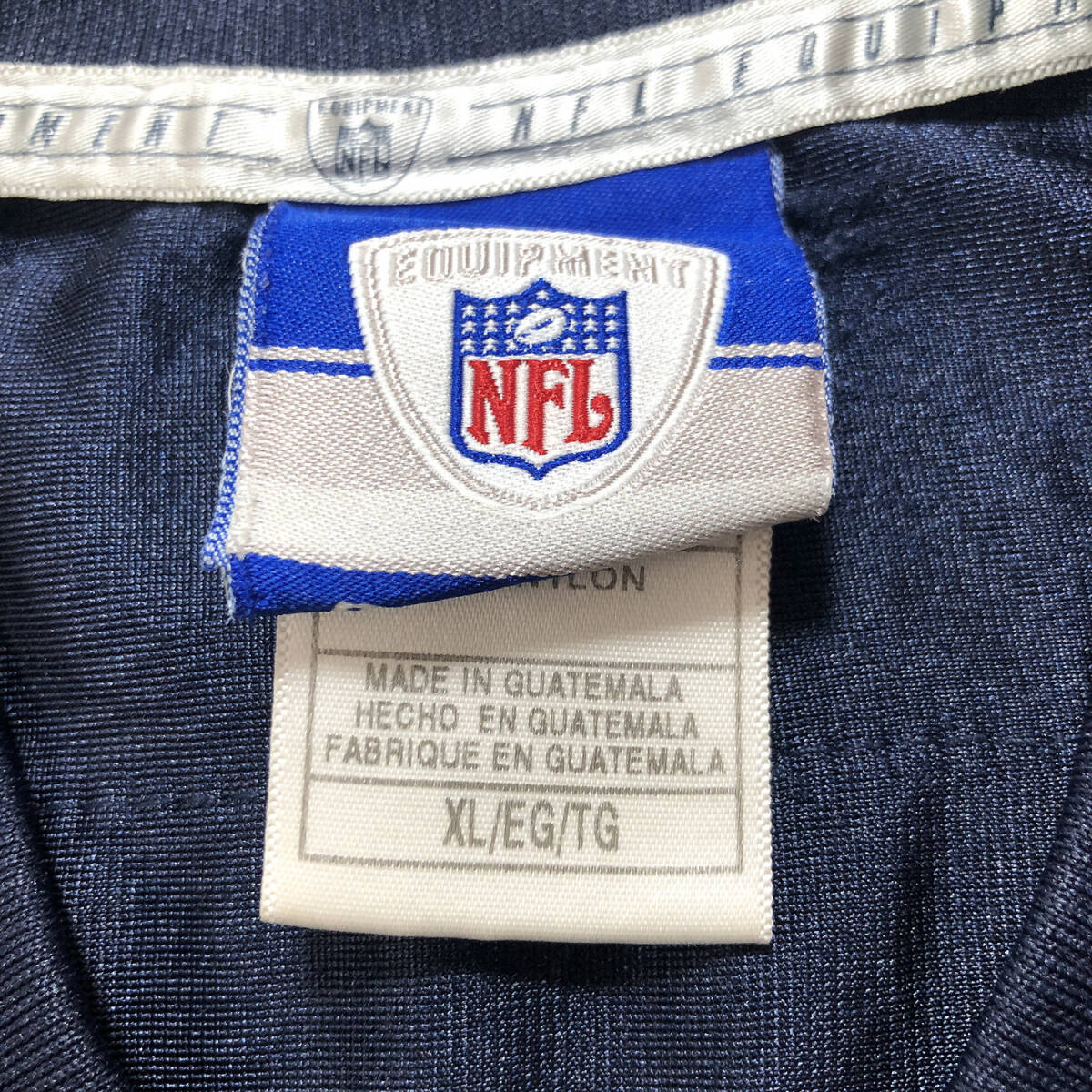 USA古着 NFL リーボック ゲームシャツ シカゴベアーズ ブライアンアーラッカー メッシュ ネイビー メンズXL アメリカンフットボール BK0001_画像8
