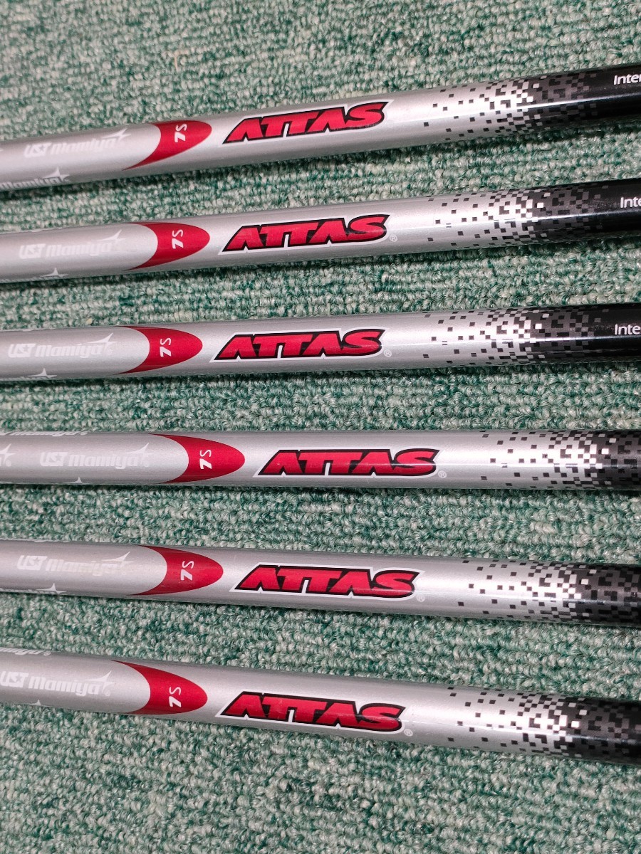 UST mamiya ATTAS 7S アイアン用 5〜Pw 6本セット Sフレックス 20231204 LEI2000 アッタス マミヤ　_画像2