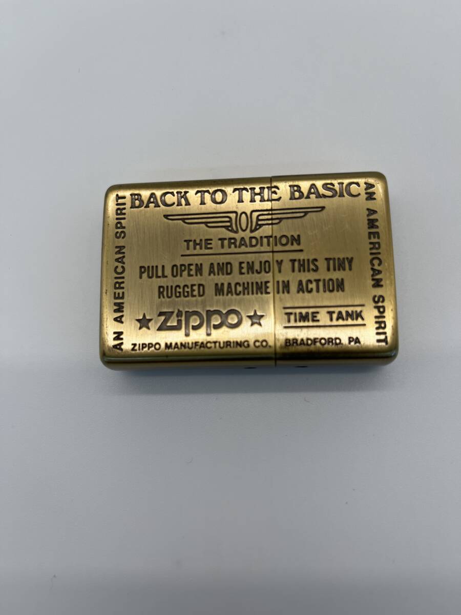 T004 ZIPPO 時計 ジッポー 置時計 不動 ジャンク扱いにて Zippo型の時計 _画像4