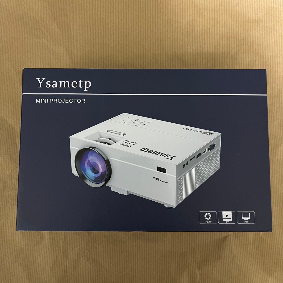 Ysametp プロジェクター 小型 家庭用 フルHD1080P Bluetooth5.1 