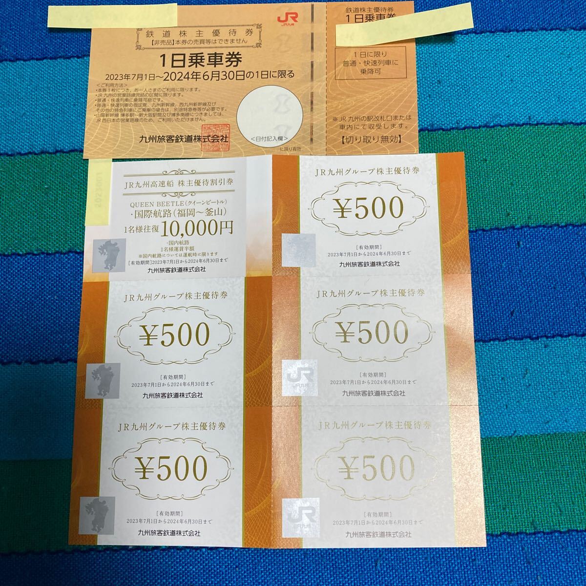 JR九州 鉄道株主優待券（1日乗車券）の画像1