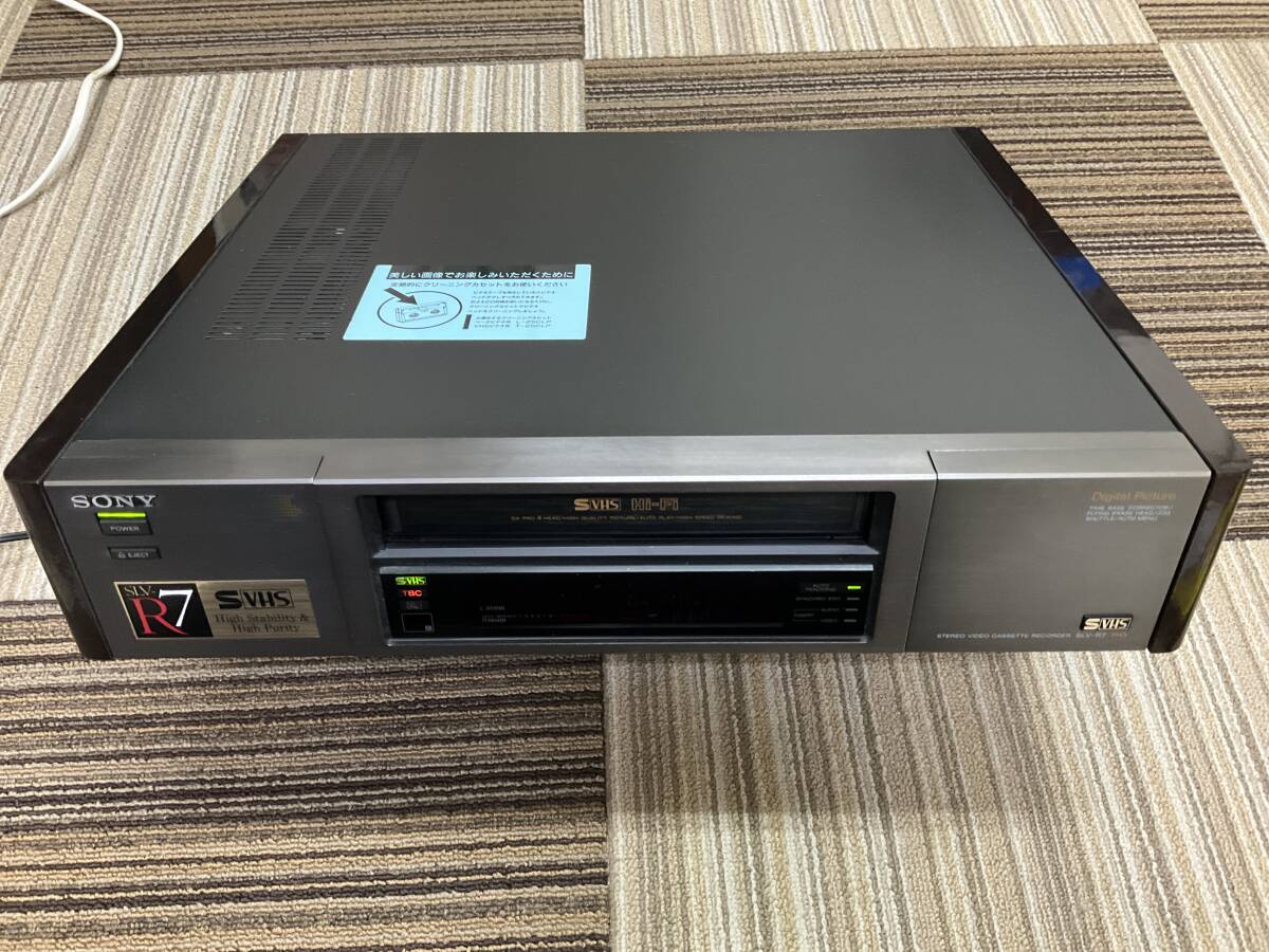 SONY SVHS VHSビデオデッキ SLV-R7 高級機種 ジャンクの画像1