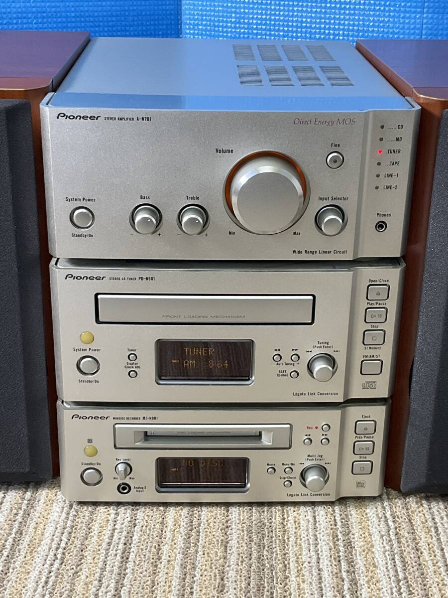 パイオニア　Pioneer ミニコンポ　CD MD A-N701 PD-N901 MJ-N901 S-N701 _画像2