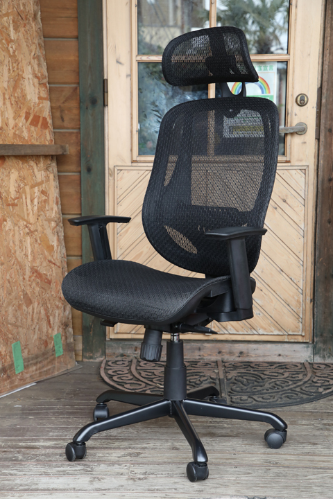 ◎NITORI ニトリ クエト ハイバック ワークチェア オフィスチェア メッシュ ブラック 事務椅子 PCチェア キャスター♪の画像1
