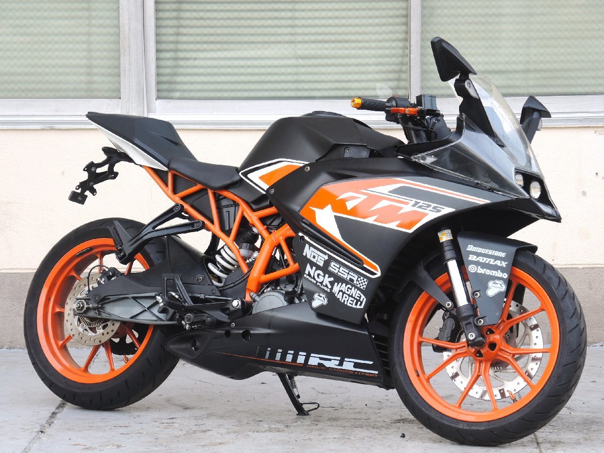 60【評価A】 KTM RC125 チェーン HIH 走行距離18,508km_画像4