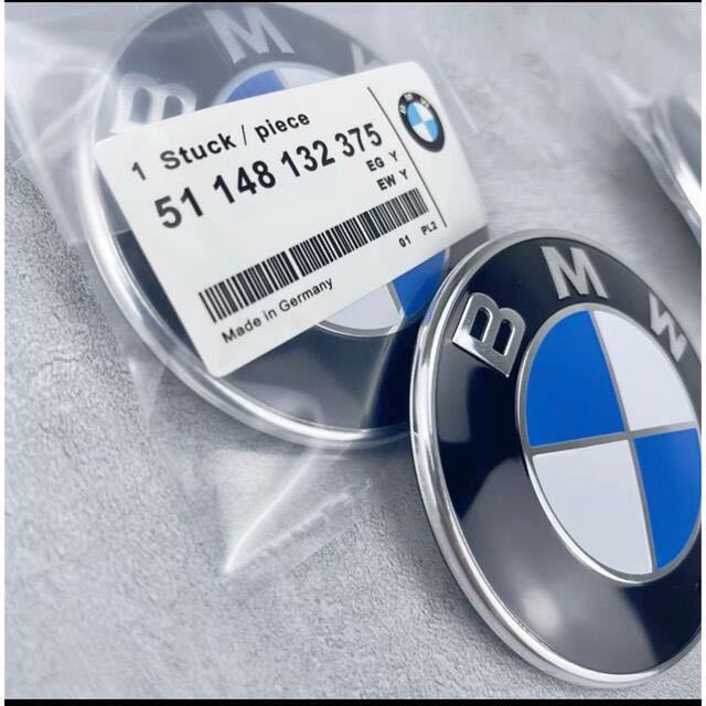 BMW 純正 OE ボンネットエンブレム 82mm E36E39E46E53E70E71E60E63E65E66E82E84E87E88E90E91E92E93F01F25 E36E39E46E53E70E71E60E63E65E6_画像1