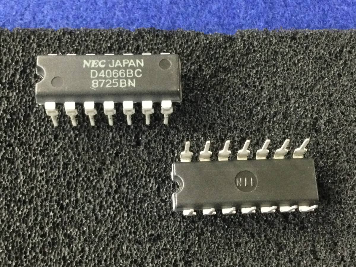 UPD4066BC 【即決即送】NEC　C-MOS 4000シリーズ 4066 D4066BC T-7 IC-375 [47Tp/283213M] NEC #4000 Series CMOS Logic ４個セット_画像1
