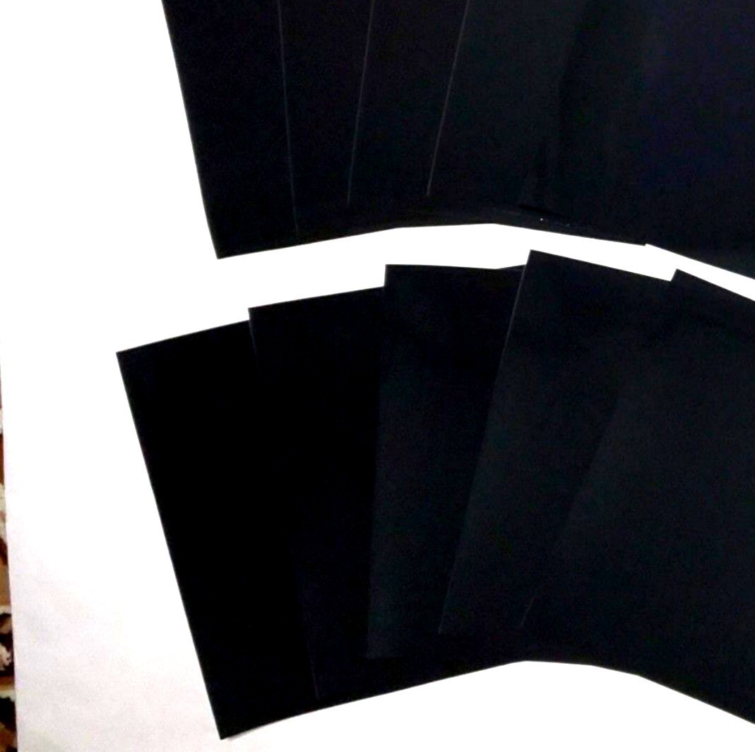 ⑥ カッティングシート 10枚 一流メーカー 黒つや グロス 長期屋外用 切文字 ステッカー ブラック DIY   の画像2