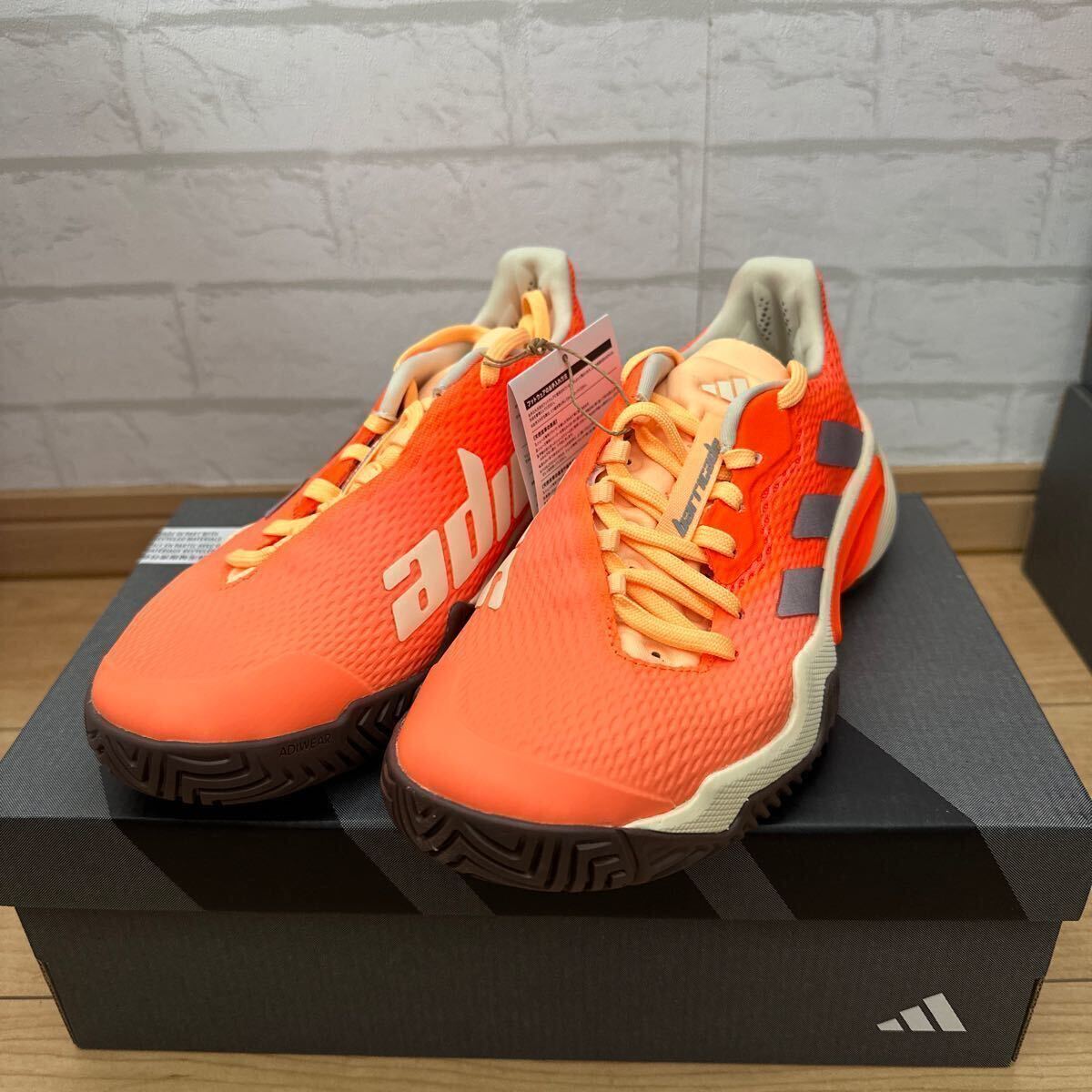 アディダス adidas BARRICADE TENNIS バリケード レディース テニスシューズHP7416 サイズ25.5㎝._画像1