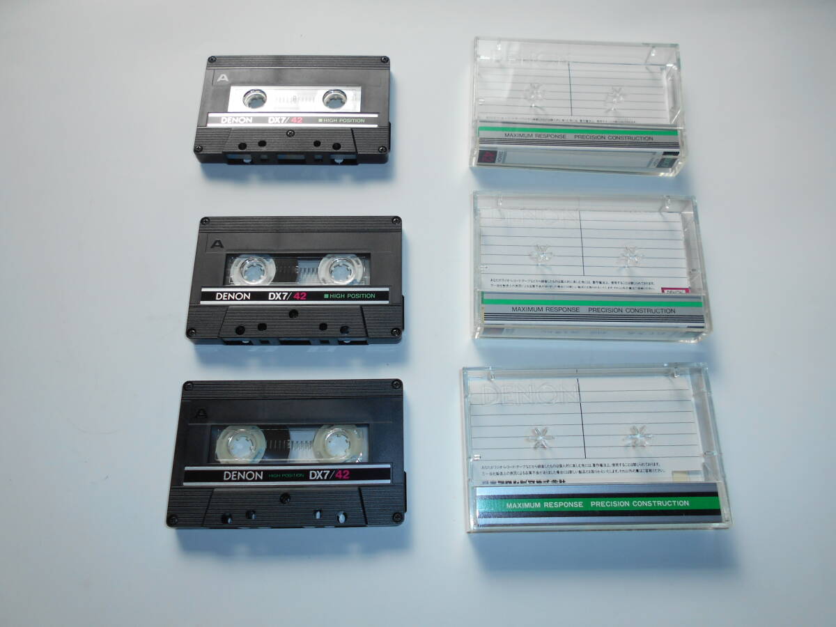 DENON DX7 46 3本 カセットテープ ハイポジ 中古 使用品_画像1