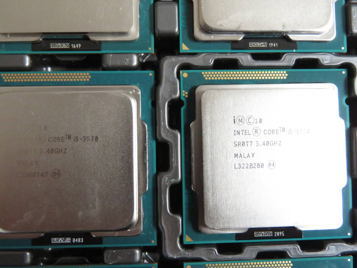Intel Core i5-3570　3.40GHz LGA1155　中古品 12個セット（2）_画像3