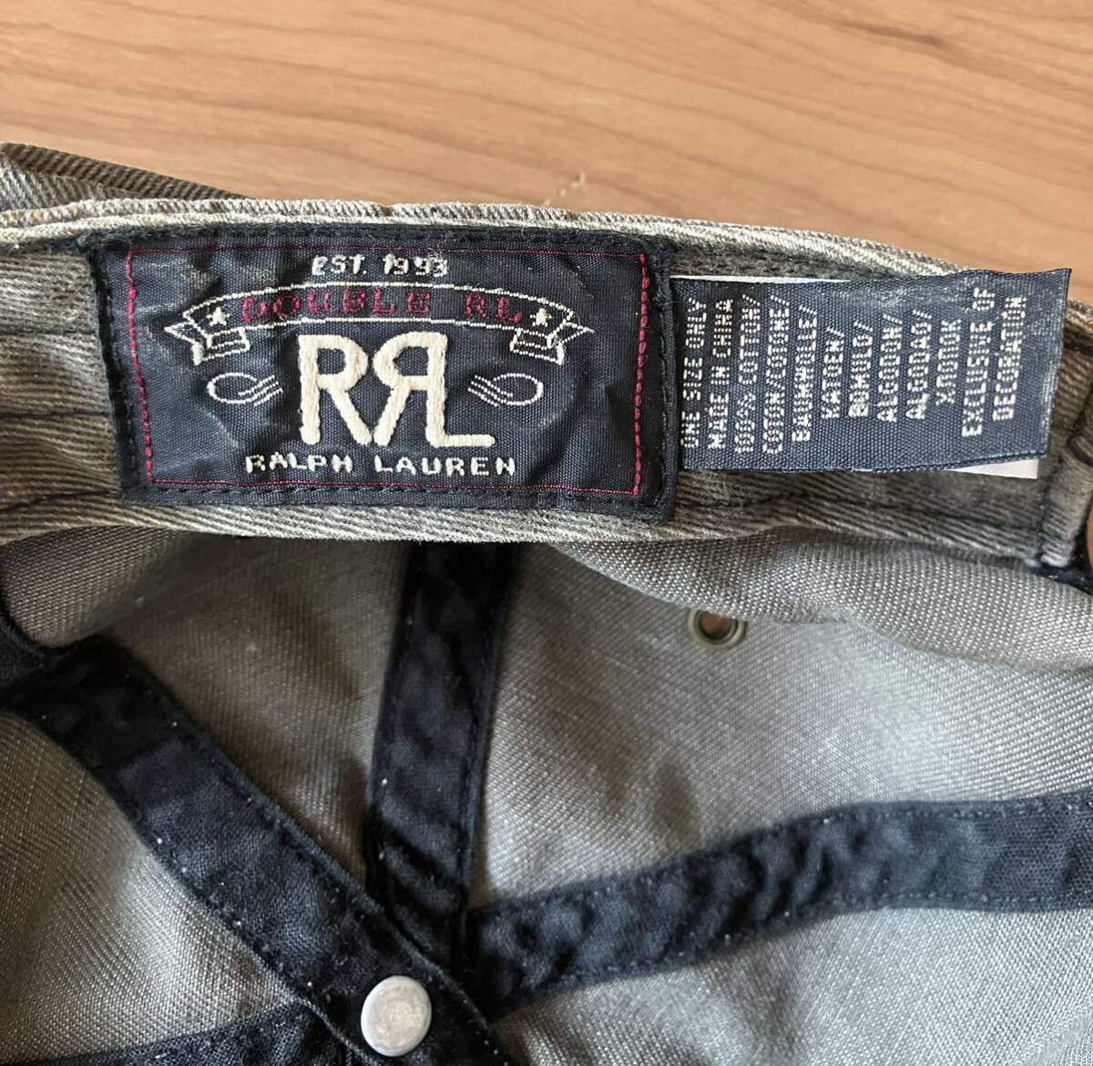 RRL トラッカーキャップ　ダブルアールエル 黒系　エイジング　ヴィンテージ　帽子 _画像6