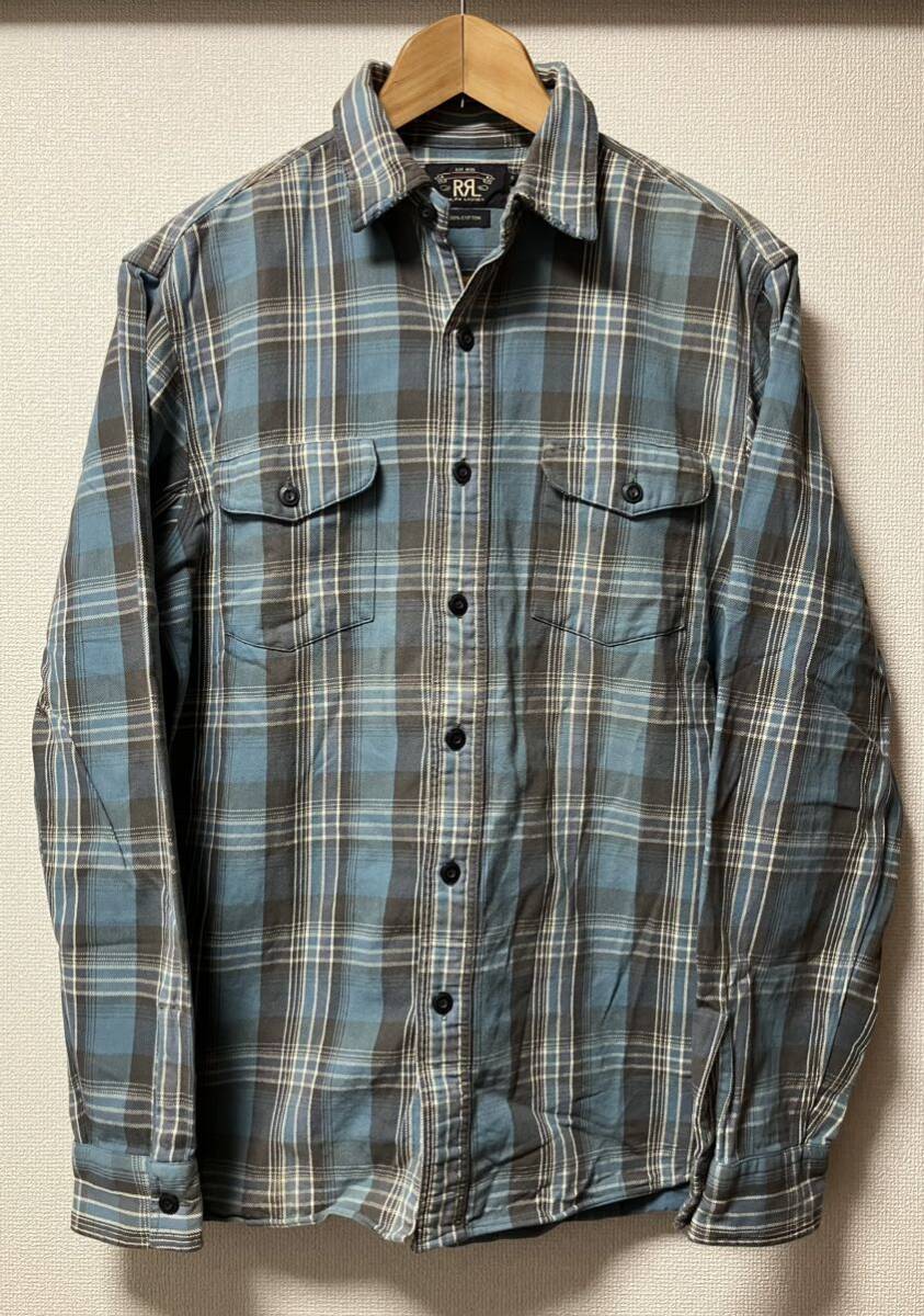 RRL Flannel Plaid Check Shirt フランネル　チェック ネルシャツ ジョニーデップ着　M_画像1