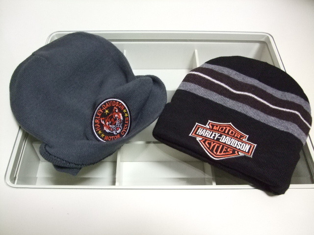 ★少～～～し★訳ありの★在庫一掃セールです★必見★HARLEY‐DAVIDSON★お洒落で★綺麗で★上品な★ニット★キャップ★2個セット★新品★ の画像9