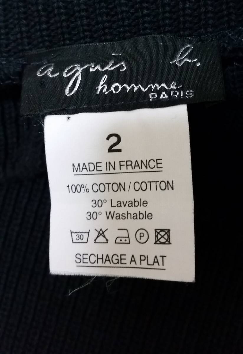 【フランス製】agnes b. homme PARIS 肩章 ミリタリーニット 2サイズ アニエスベー　セーター_画像3