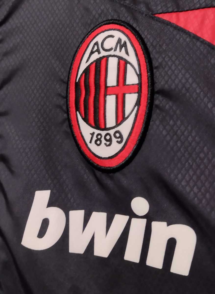 adidas ACミラン bwin セミロング 中綿ジャケット Mサイズ相当　ACM AC Milan サッカー　ブルゾン _画像3