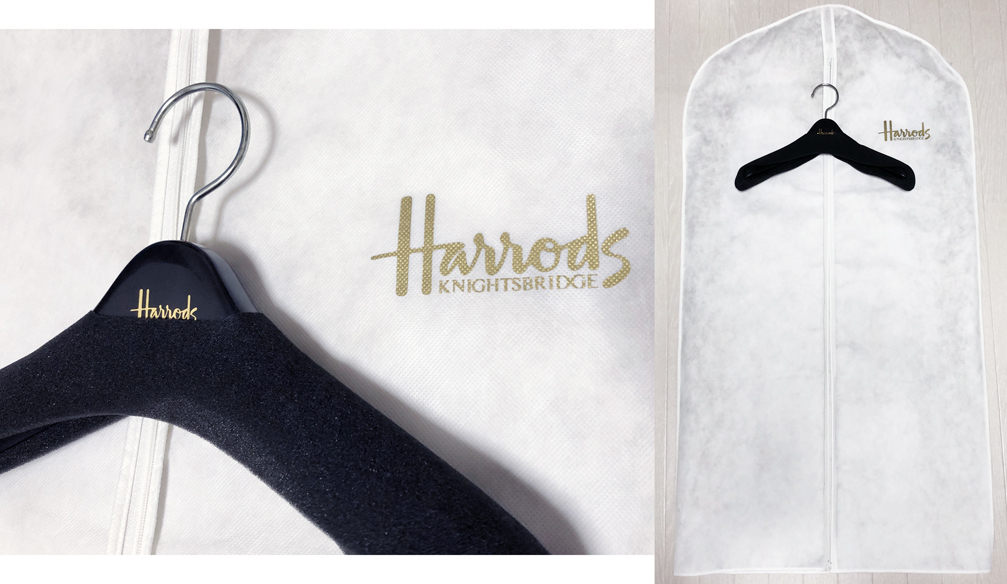 ハロッズ Harrods ★ツイード セットアップスーツ 正規品★サイズ2★定価約20万円★入学式 参観日 パーティー_おまけ：衣装カバーとハンガーです