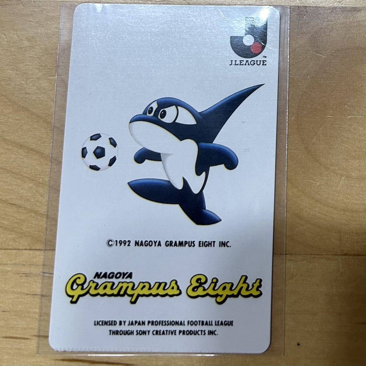 【同梱可能】カルビー calbee サッカーカード 1992-1993 名古屋グランパスエイト グランパスくん 美中古品 当時物 J.League Jリーグの画像1