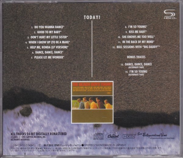 CD (国内盤)　The Beach Boys : Today !! (Capitol TOCP-95007)_画像2
