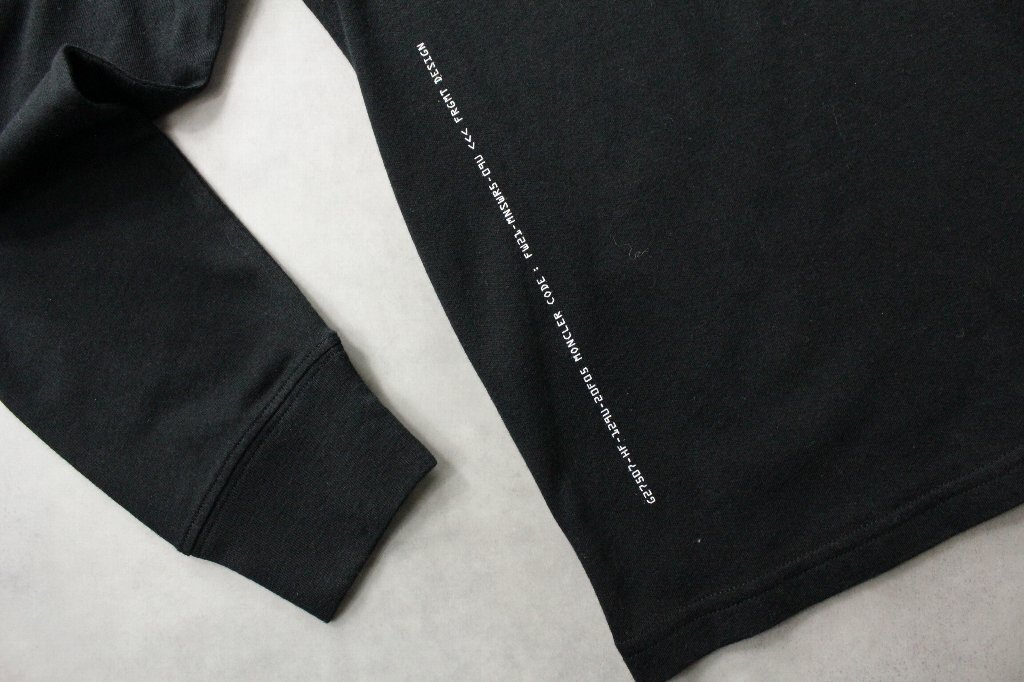【MONCLER GENIUS】7 FRAGMENT Hiroshi Fujiwara 長袖コットンTシャツ 黒 XS 新品未使用 フラグメント_画像5