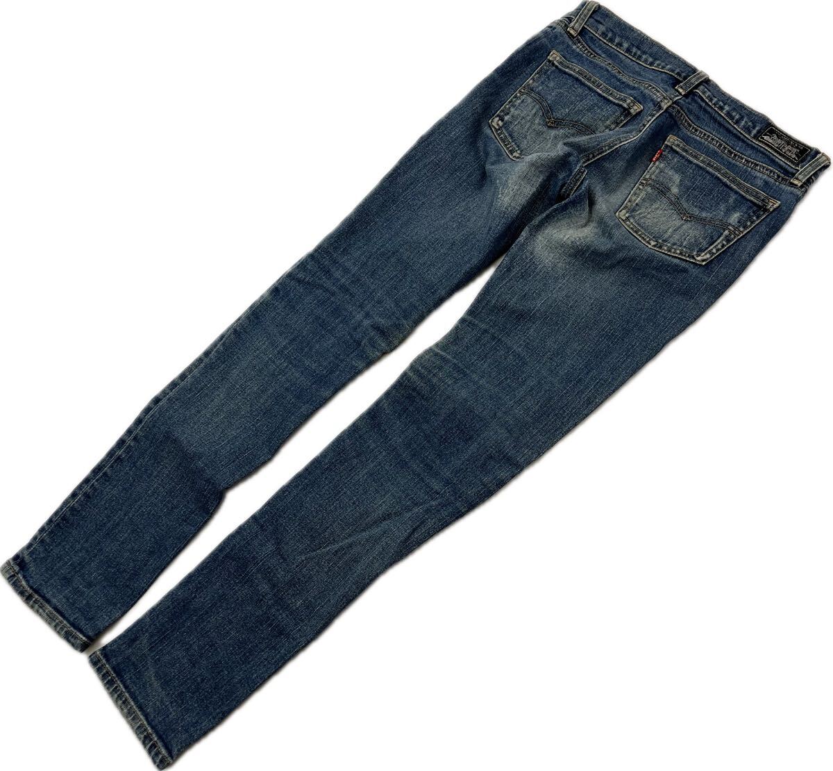 LEVIS ☆ W511 -29 縦落ち感◎ ストレッチ スキニー ジーンズ デニムパンツ レディース W30 通年 大人カジュアル 人気 リーバイス■Ja7302_画像2