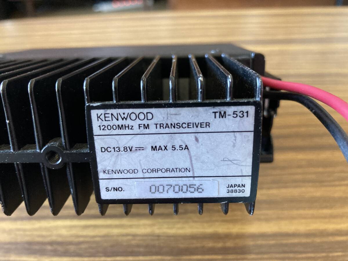 KENWOOD/ケンウッド/TM-531/1200MHz/FM TRANSCEIVER/トランシーバー/現状品/ジャンクの画像6