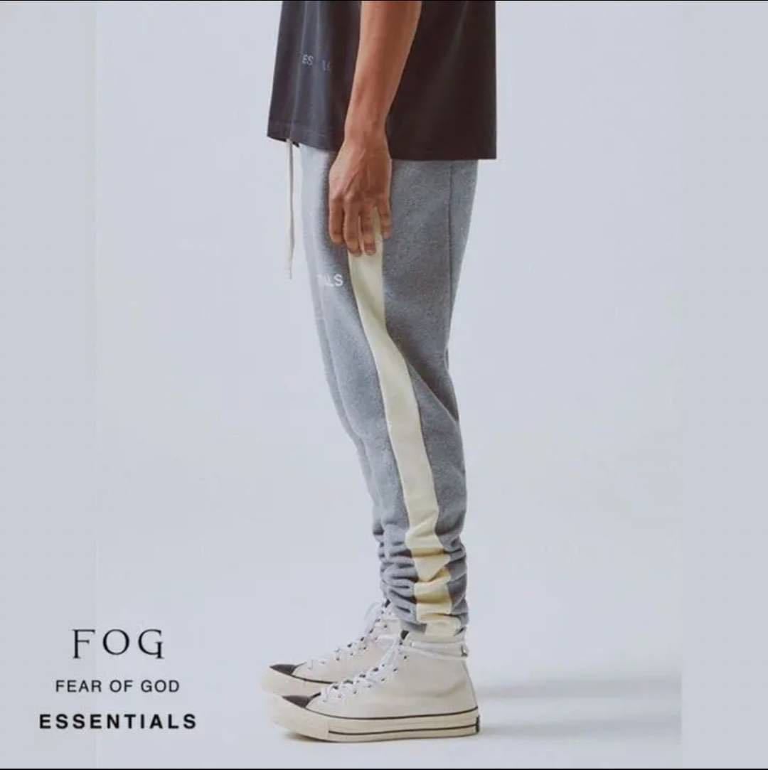 新品 FOG ESSENTIALS エッセンシャルズ スウェット ラインパンツ sweatpantsグレー サイズSの画像6