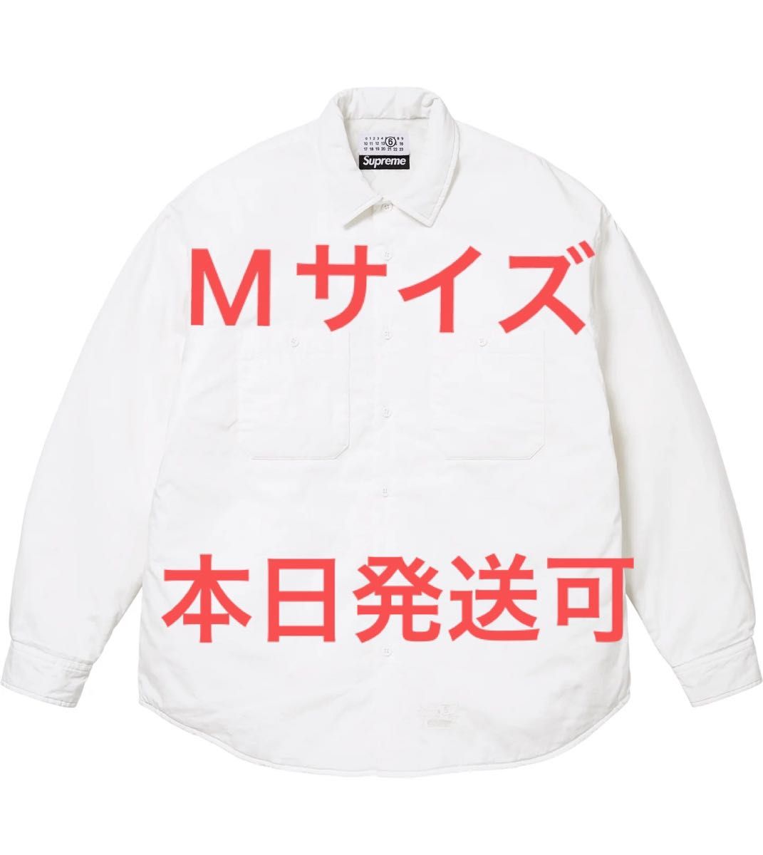 Supreme x MM6 Maison Margiela Padded Shirt White
