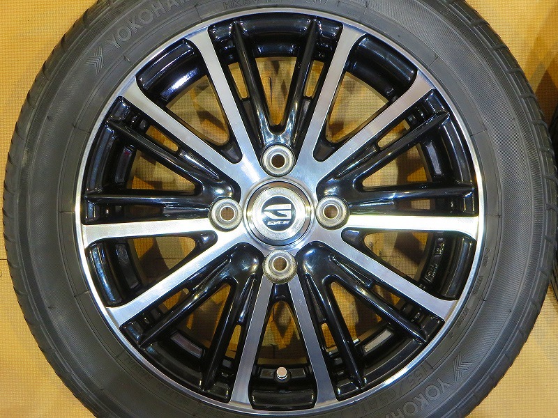 美品 バリ溝【Weds GYLE ヨコハマ S306 155/65R14】14インチ ムーヴ タント トコット キャンパス ワゴンR スペーシア N-BOX N-WGN ミラ_画像3