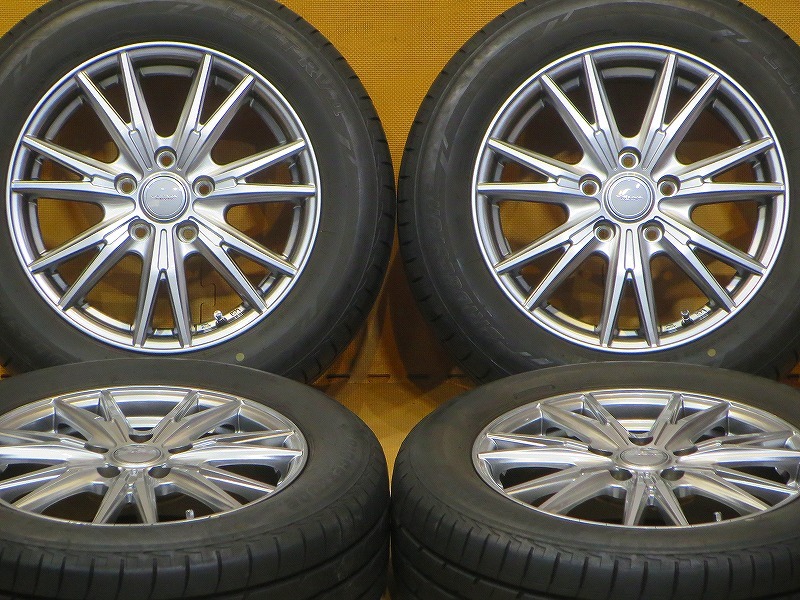 超美品 バリ溝【Weds VELVA 21年製ブリヂストン LUFT RVⅡ 205/60R16】16インチ 6.5J+53 PCD114.3-5H 80系ヴォクシー ノア ステップワゴンの画像1