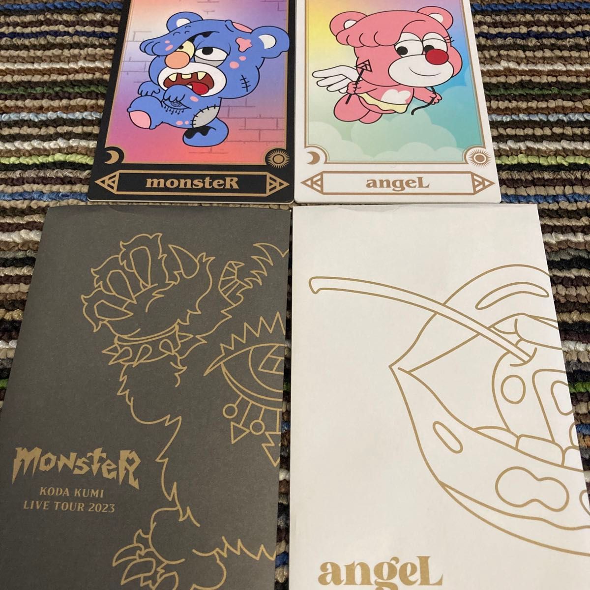 クループ　KLOOP 倖田來未グッズ　小銭入れ(小物入れ) カード2枚 (monster&angel)