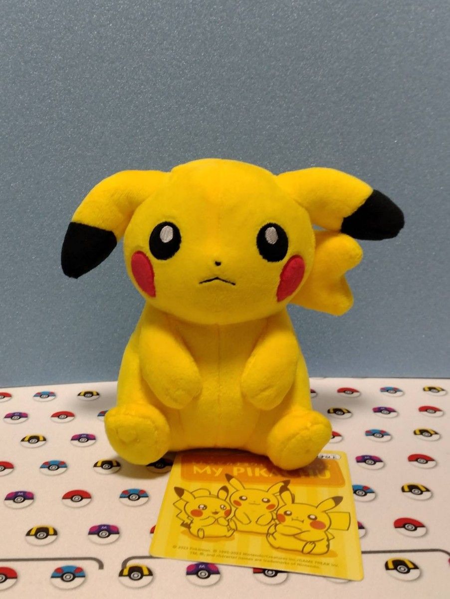 ⑦ポケモンセンター限定My PIKACHU マイピカチュウポケモン25周年記念ぬいぐるみ　垂れ耳