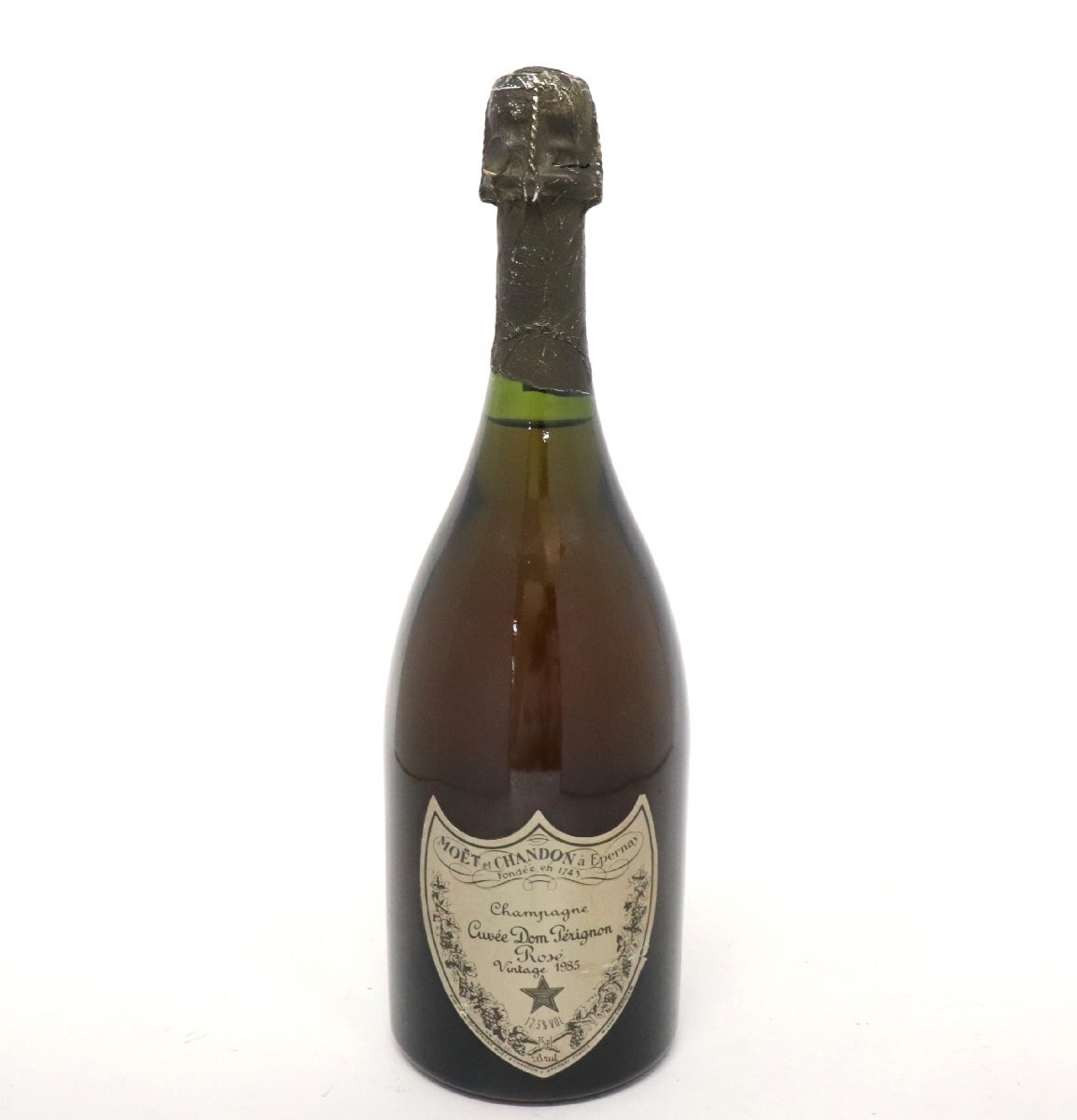 ドン・ペリ二ヨン ドンペリ 1985 ロゼ 12.5% 750ml ラベル破れ 栓フィルム破れ シャンパンDOM PERIGNON/CHAMPAGNE◆おたからや【K-A58094】_画像1