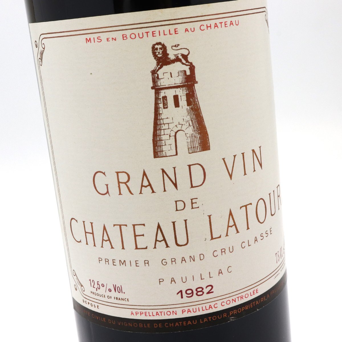 シャトー・ラトゥール CHATEAU LATOUR 赤 1982年 ポイヤック ボルドー ワイン WINE フランス【チルド配送】◆おたからや【L-A49923】_画像1