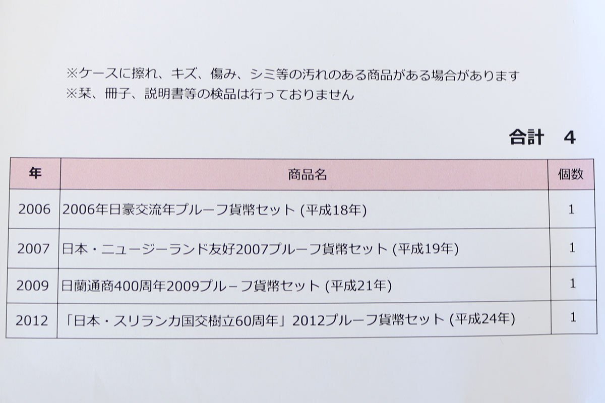 2006年日豪交流年プルーフ貨幣セット/日蘭通商400周年2009プルーフ貨幣セット 他計4点◆おたからや【M-A53839】同梱-1_画像2