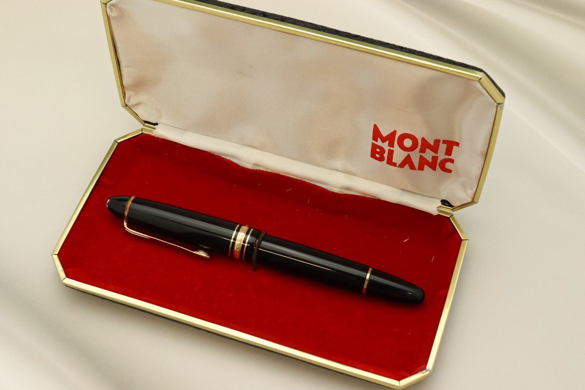 (14C) MONTBLANC モンブラン 万年筆 マイスターシュティック ペン先14C キャップ式 ブラック※筆記未確認◆おたからや【C-A49455】同梱-2_画像8