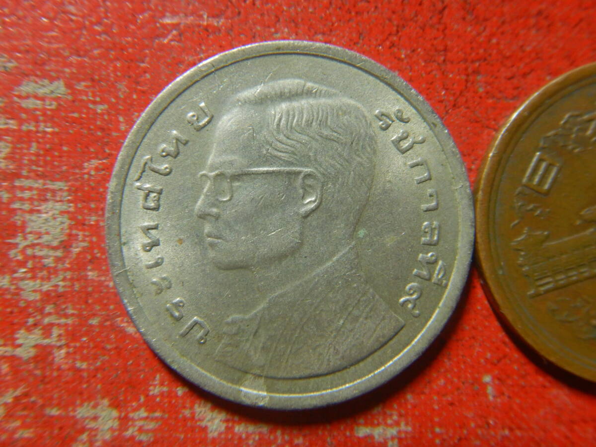 外国・タイ／１バーツ白銅貨（1977年）　240308_画像2