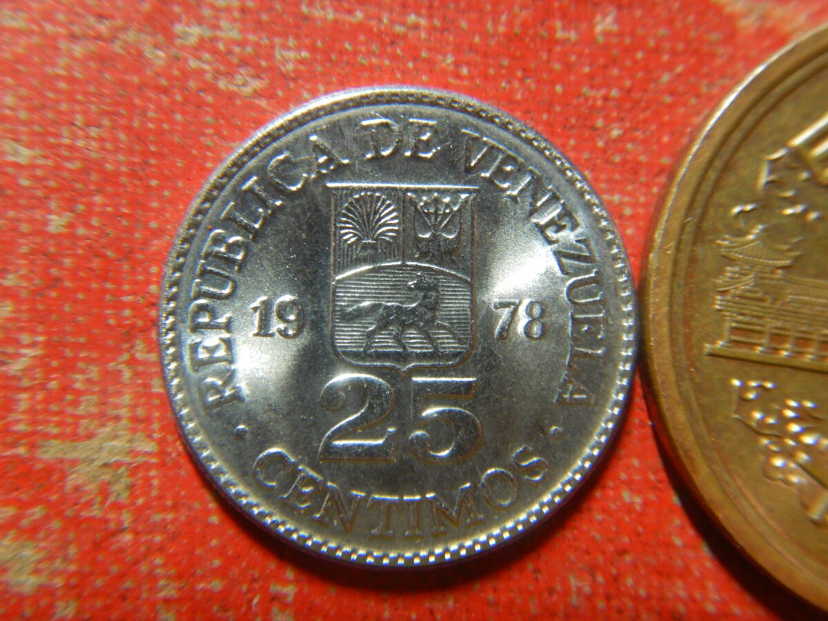外国・ベネズエラ／２５センチモ・ニッケル貨（1978年）　24031502_画像1