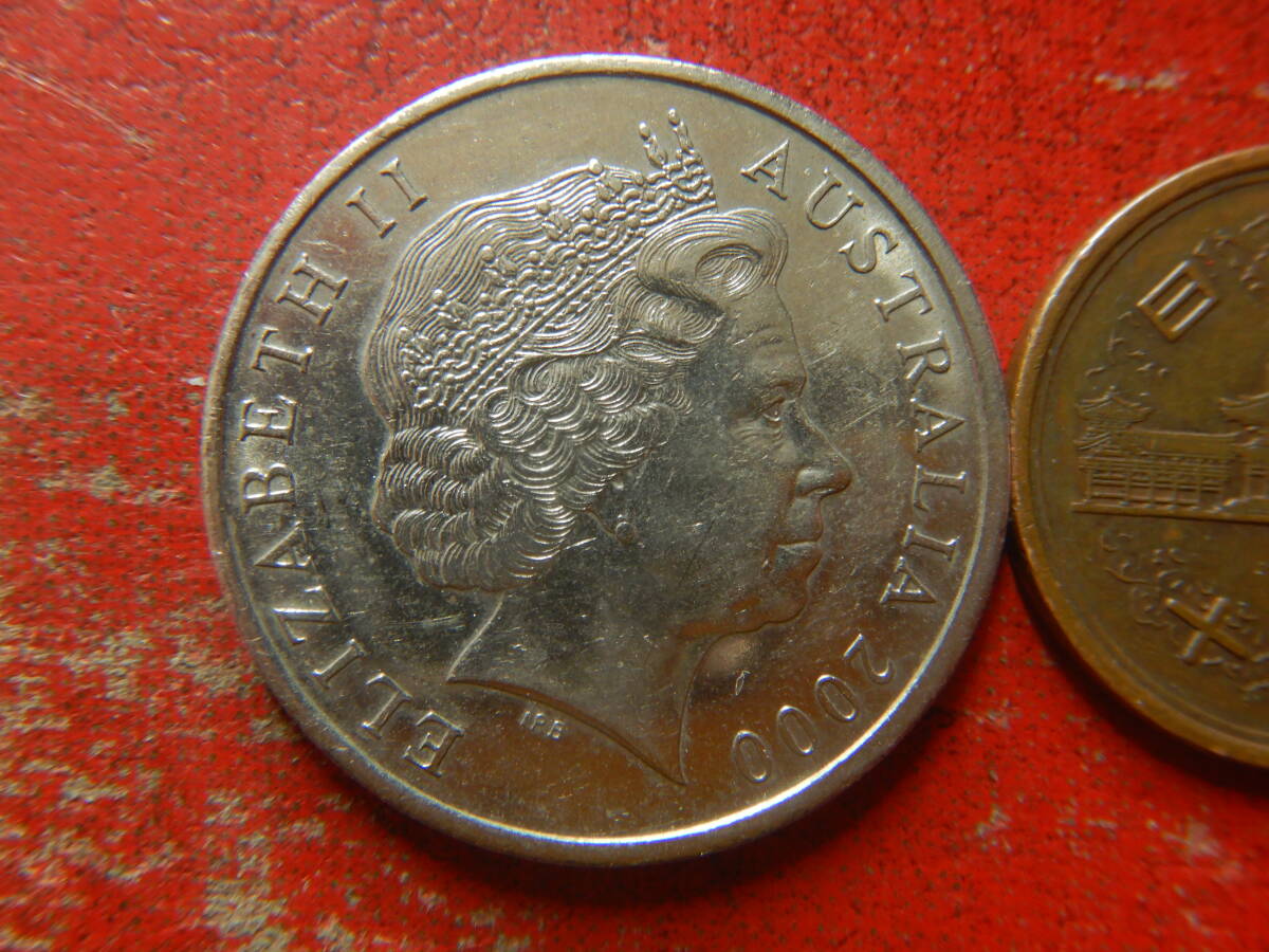 外国・オーストラリア・豪州／２０セント白銅貨：カモノハシ（2000年） 240327の画像1