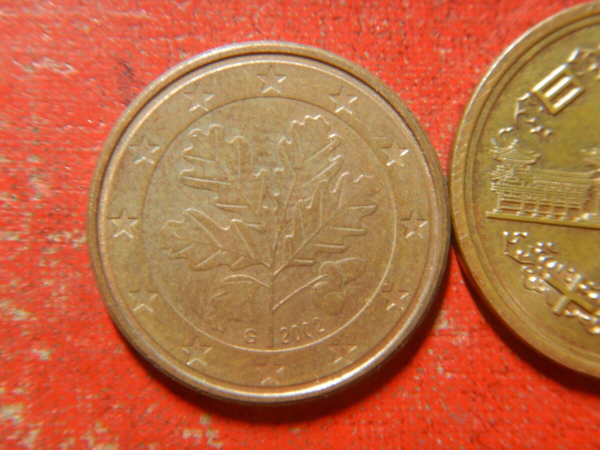 外国・ドイツ／５ユーロセント銅張りスチール貨（2002年） 24032302の画像1